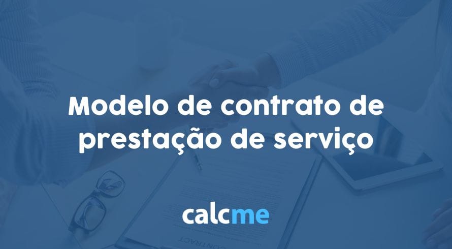 Modelo de contrato de prestação de serviço