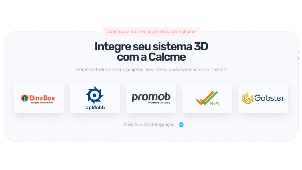 Sistema ERP para marcenaria integrado ao sistema 3D